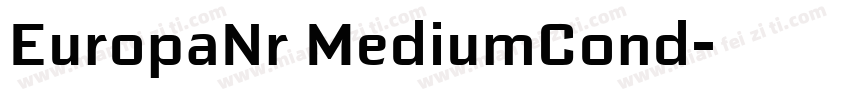 EuropaNr MediumCond字体转换